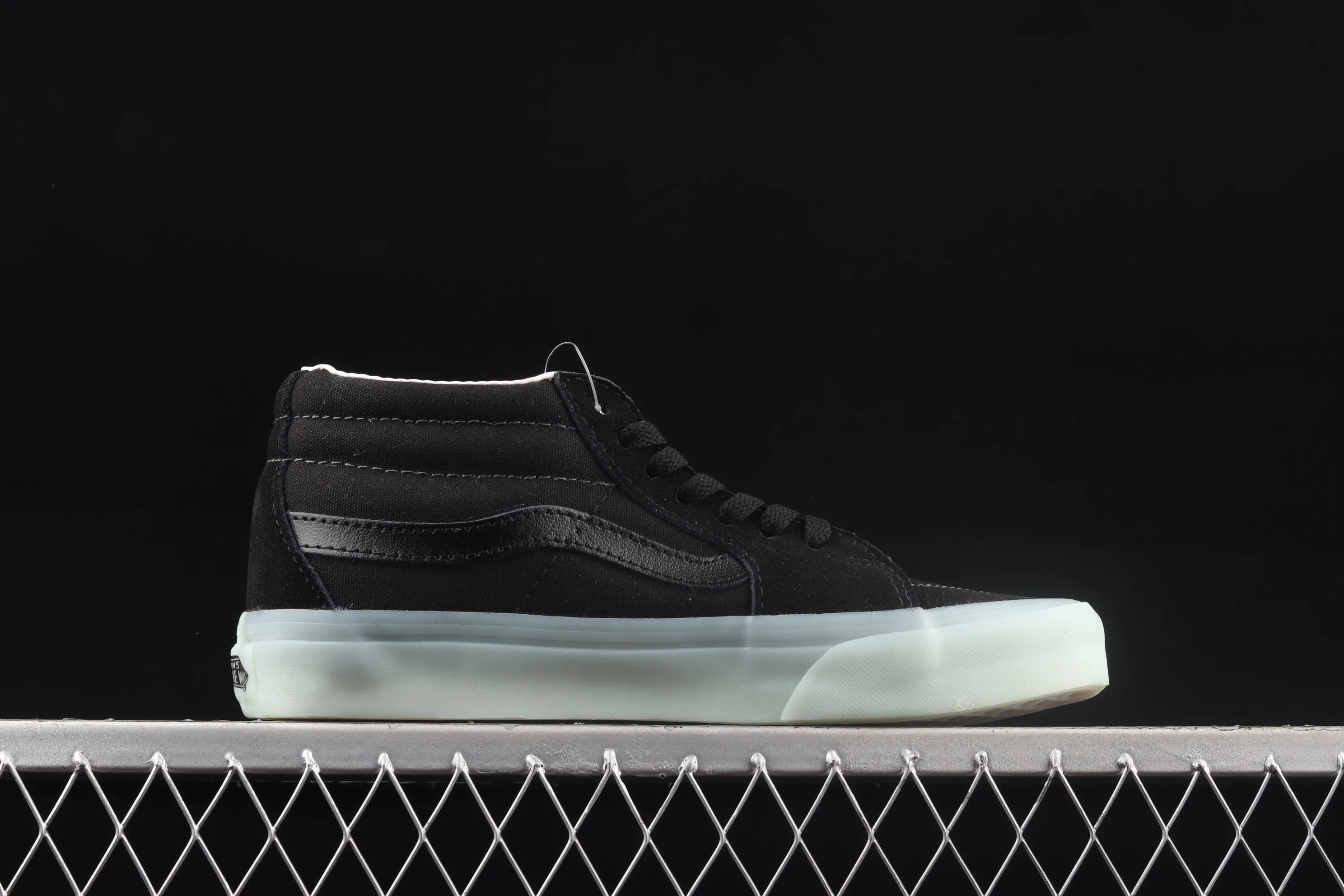 All categories Vans Vans series Vans Mid Vans China Vans Sk8-Mid official new cool transparent glass glue black Chinese sneakers VN0A3WM3ABC